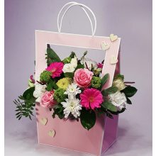 A szeretet üzenete - rózsaszín rózsákkal