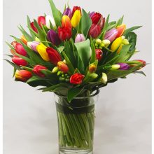 A tavasz illata -tulipános csokor