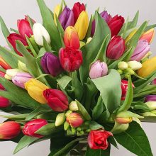 A tavasz illata -tulipános csokor