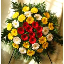 Koszorú gerberákkal